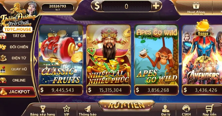 Slot game NWE88 trên di động